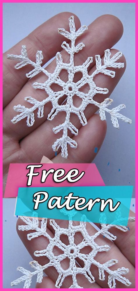 Easy Snowflake Ornament crochet pattern