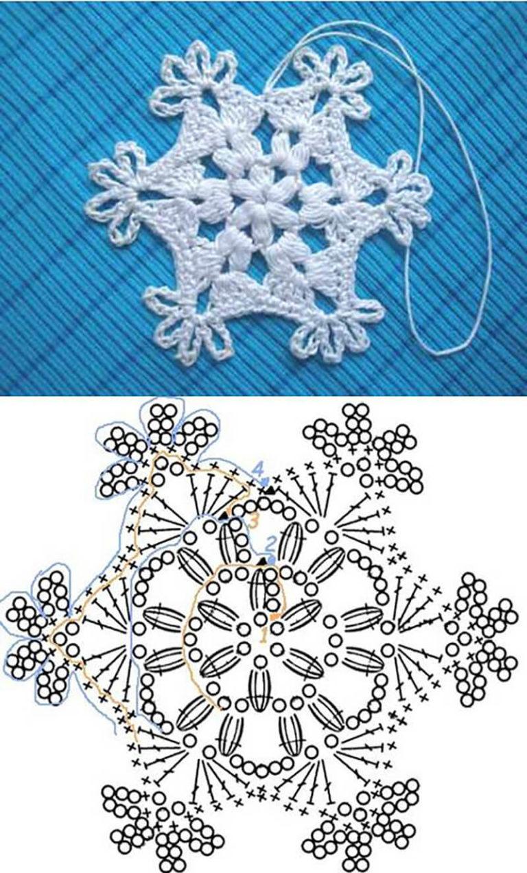 Lacy Crochet Snowflake crochet pattern