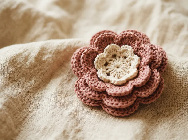 beginner free crochet flower patterns layered flower