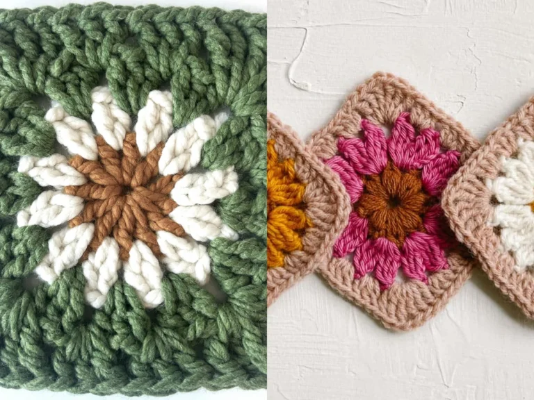 Free crochet flower patterns from Mama In A Stitch and Make and Do Crew